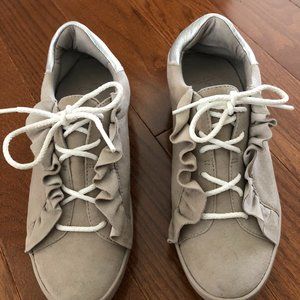 JOIE TAN SUEDE SNEAKER